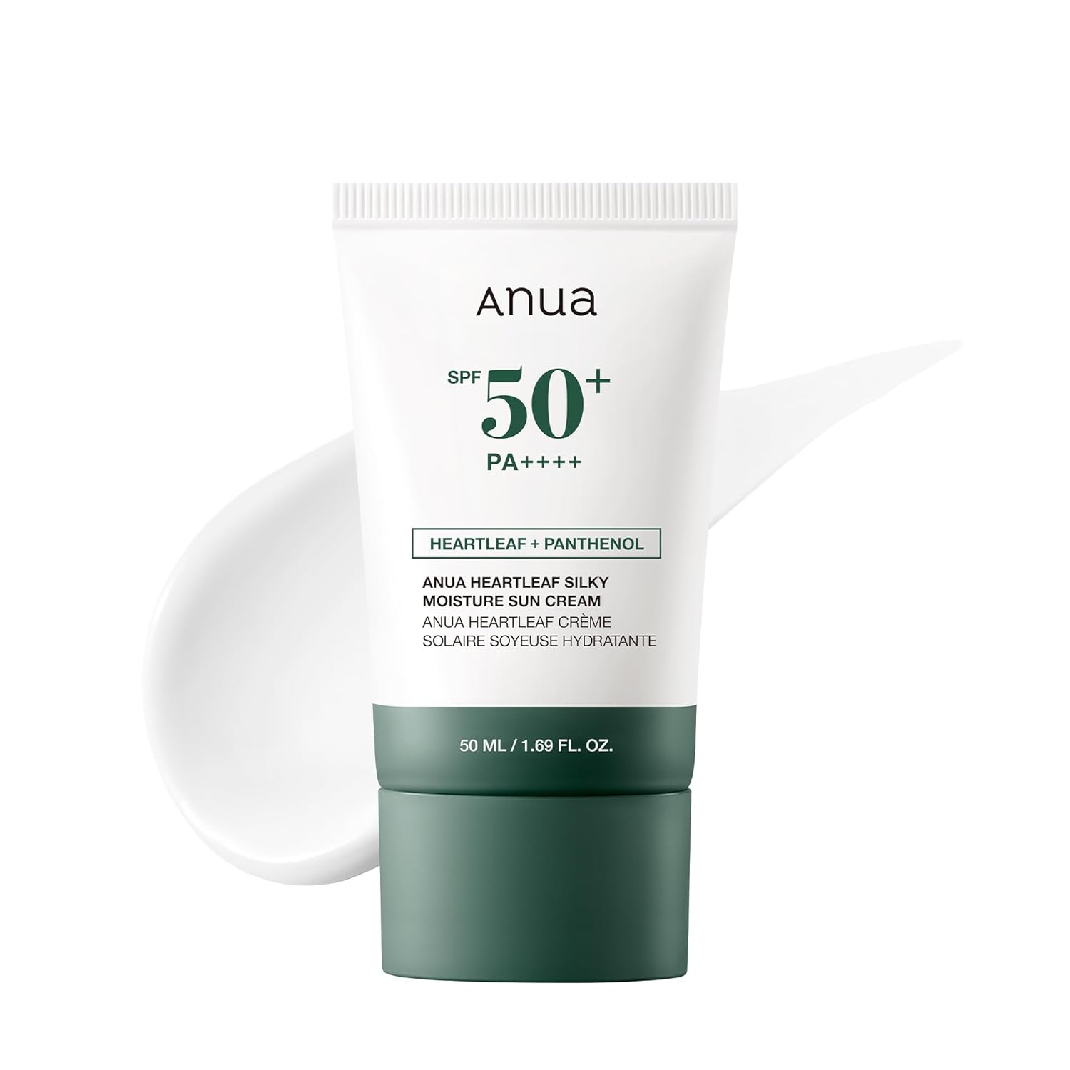 ANUA Heartleaf Silky Moisture Sunscreen SPF50+ PA++++ 50ml