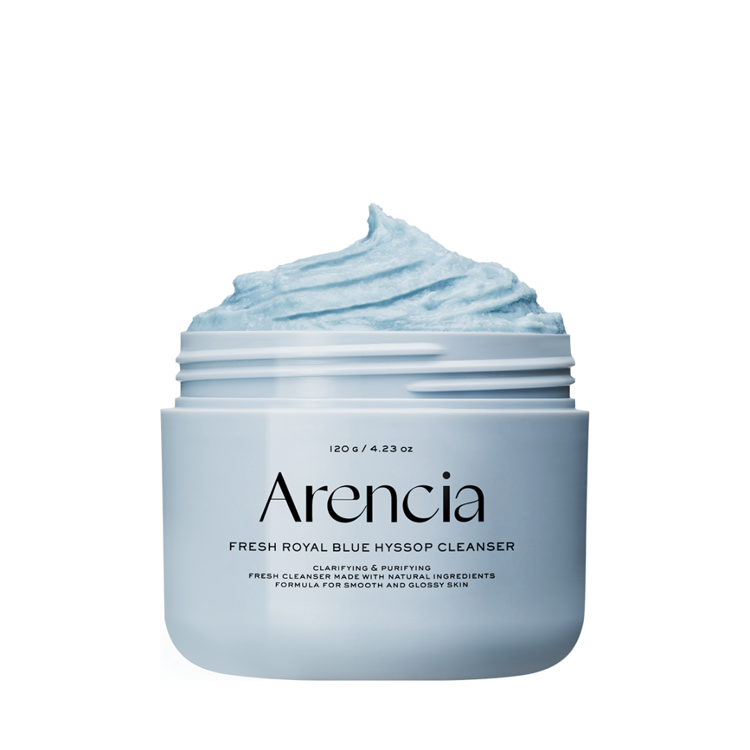 Arencia Fresh Blue Hyssop Rice Mochi Cleanser 120g