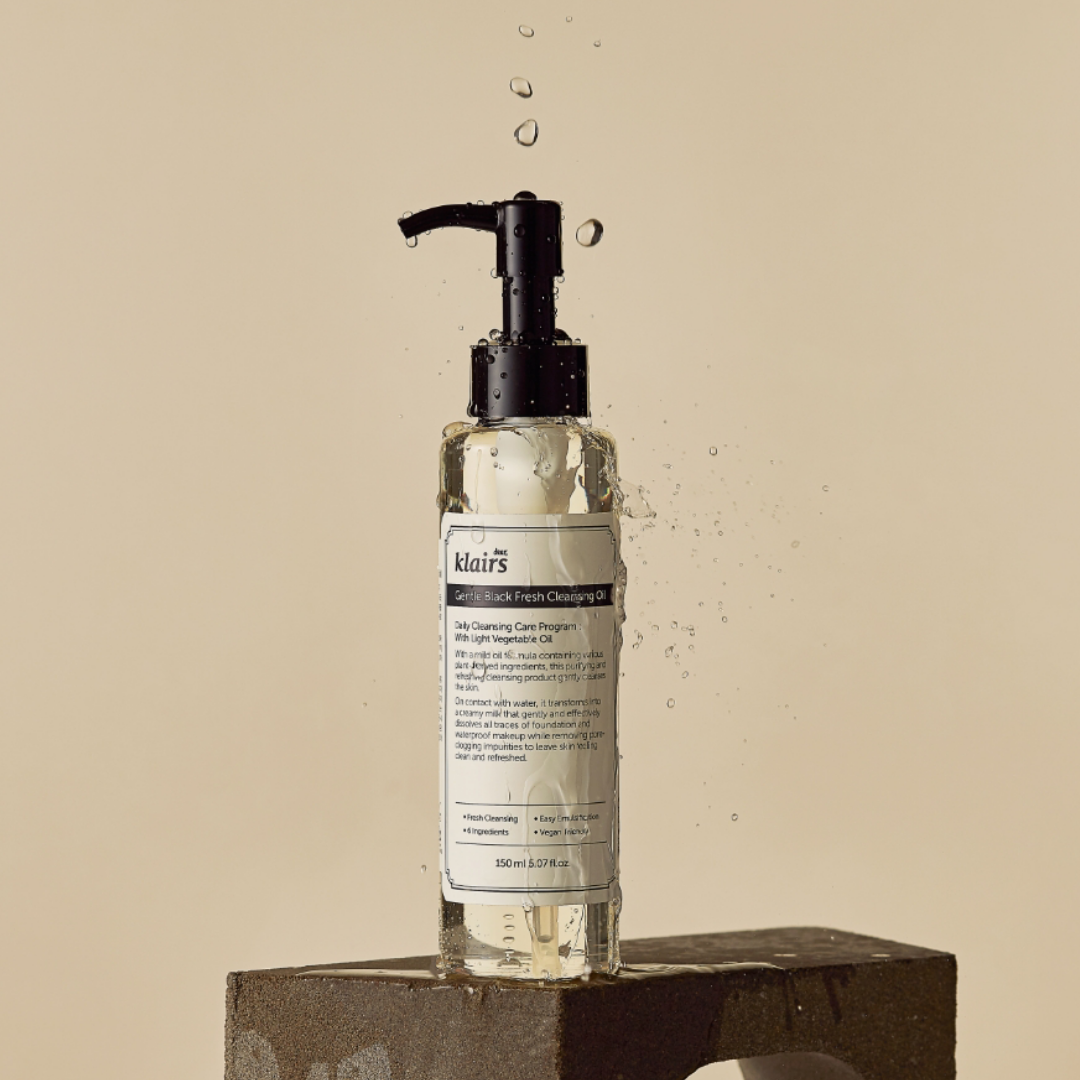 DEAR, KLAIRS Gentle Black Fresh Cleansing Oil