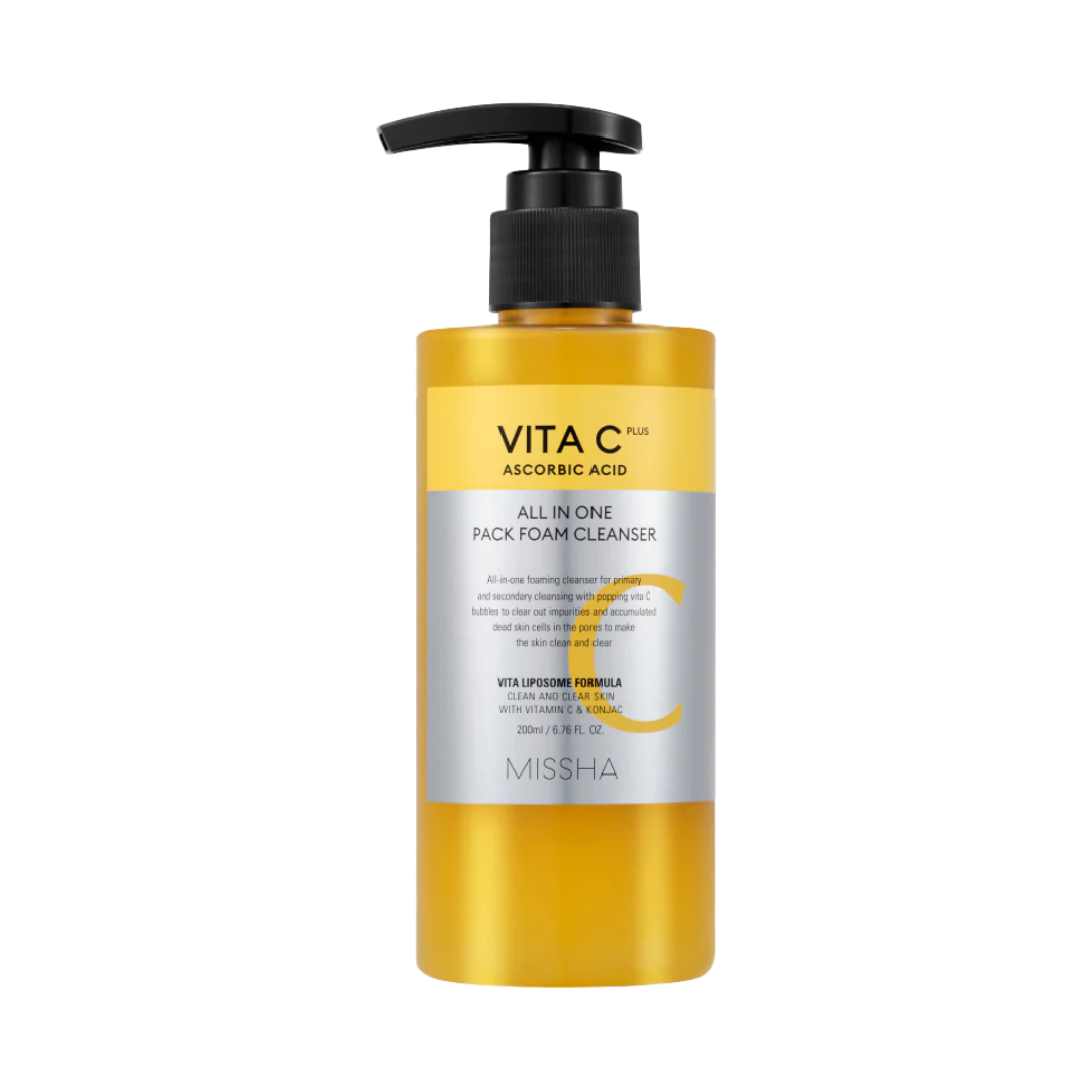 MISSHA Vita C Plus All in One Pack Foam Cleanser