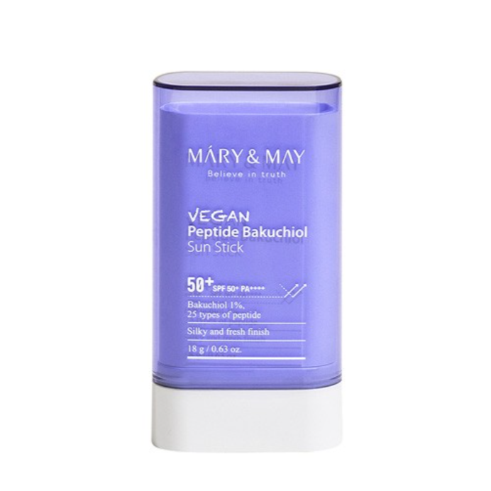 MARY&MAY Vegan Peptide Bakuchiol Sun Stick SPF50+ PA++++ 18g