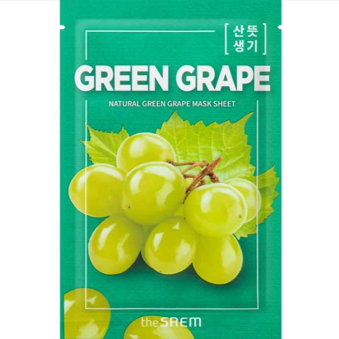 THE SAEM Natural Green Grape Mask Sheet