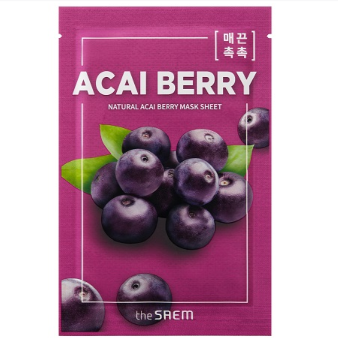 THE SAEM Natural Acai Berry Mask Sheet