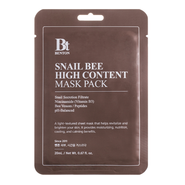 BENTON Snail Bee High Content Mask Pack