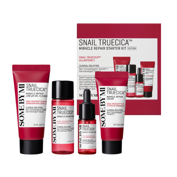 SOMEBYMI Snail TrueCICA Miracle Repair Starter Kit 4pc