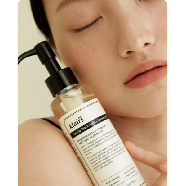 DEAR, KLAIRS Gentle Black Fresh Cleansing Oil
