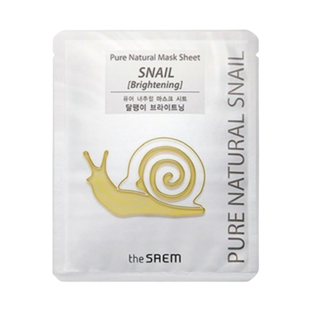THE SAEM Pure Natural Snail Brightening Mask Sheet