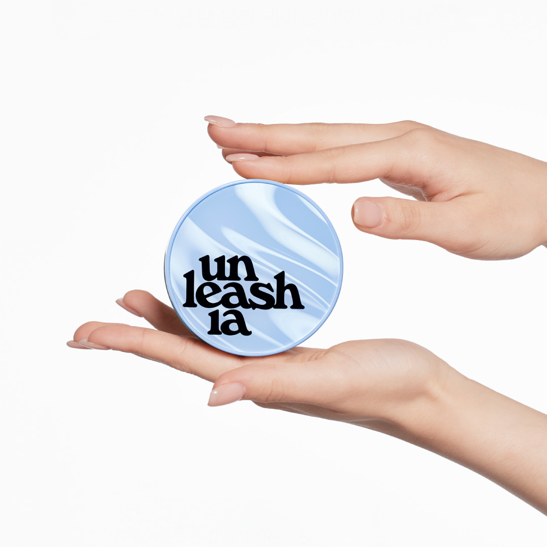 UNLEASHIA Babe Silk Baby Blue Cushion