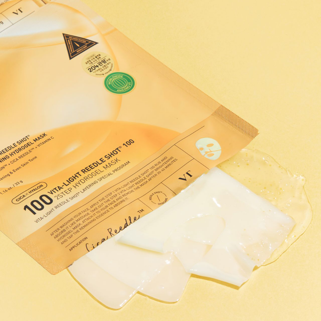 VT COSMETICS Vita-Light Reedle Shot 100 2-Step Hydrogel Mask