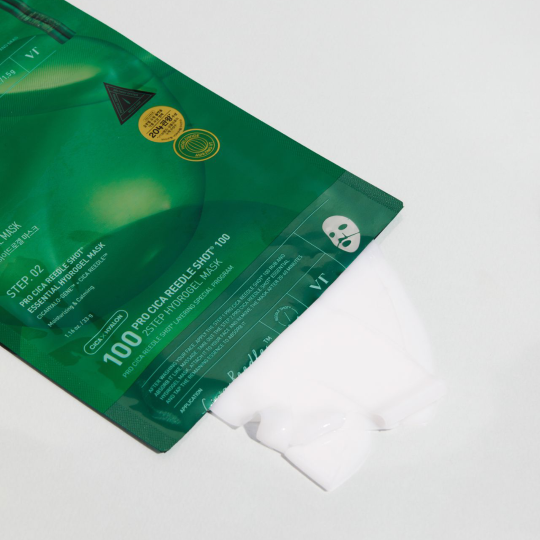 VT COSMETICS Pro Cica Reedle Shot 100 2-Step Hydrogel Mask