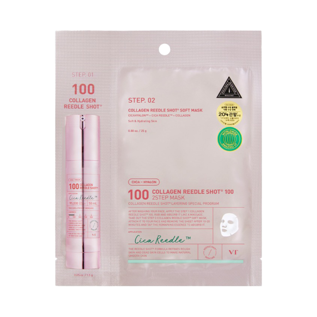 VT COSMETICS Collagen Reedle Shot 100 2-Step Mask