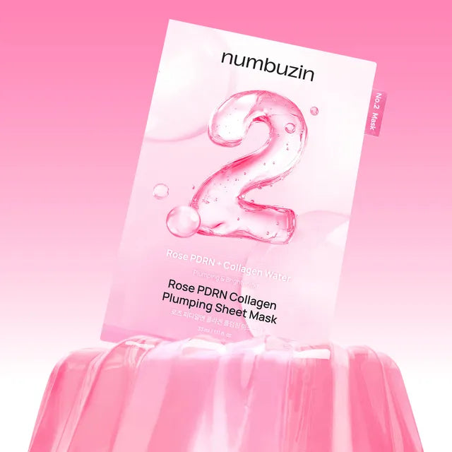 NUMBUZIN No.2 Rose PDRN Collagen Plumping Sheet Mask 1pcs