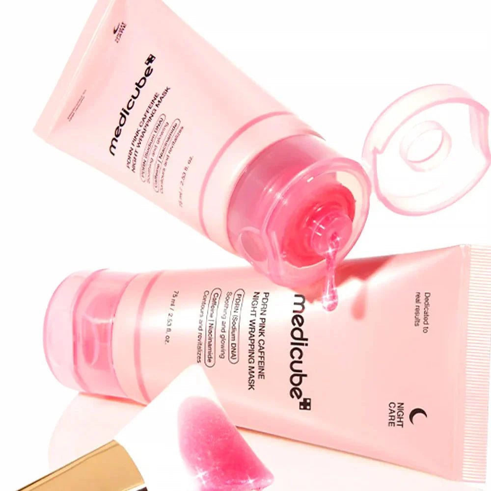 Medicube PDRN Pink Caffeine Nicht Wrapping Mask