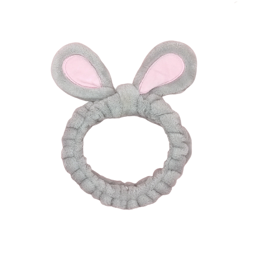 Fluffy Hair Band - Grey