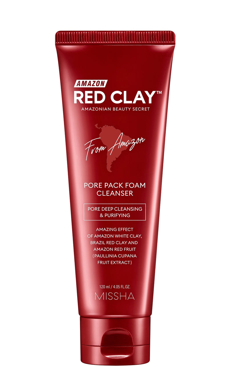 MISSHA Amazon Red Clay Pore Pack Foam Cleanser