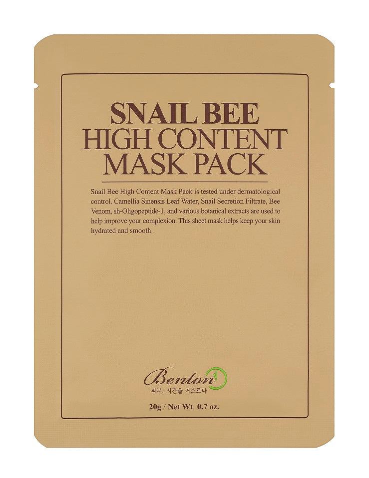 BENTON Snail Bee High Content Mask Pack